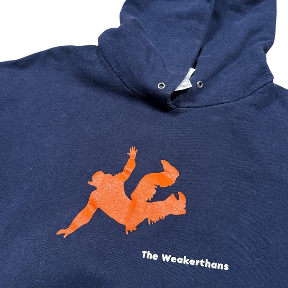 Vintage Y2K The Weakerthans Cowboy Sub City Records Fleece Band Hoodie Mens XL - Picture 4 of 7